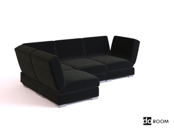 Living room sofa 3D model