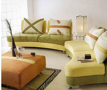 Fashion casual combination of fabric sofa 3D model