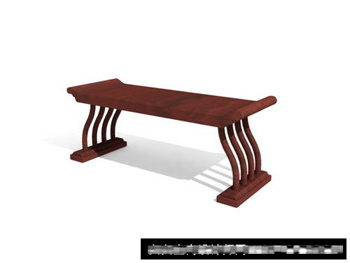 The Chinese retro Jiuzhuo 3D models