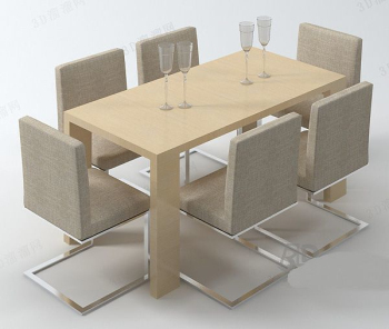 Casual style tables and chairs combination