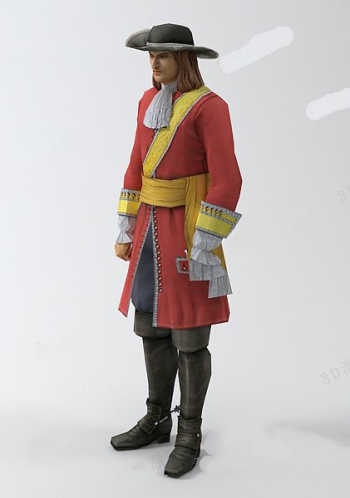 Men in red model