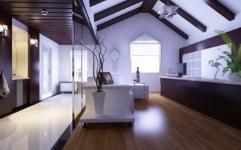 The bright and spacious living room model