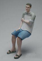 gray t-shirt men
