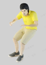 Men slightly fat physique model