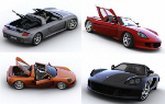 Porsche roadster 3D model