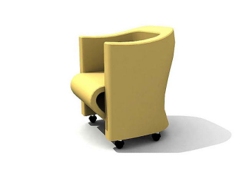Fashion yellow single seats