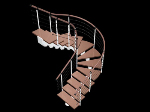 Modern spiral staircase