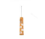 Orange cylindrical chandelier
