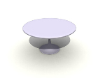 Round coffee table 3D model