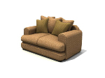 Interior fabric sofa 3d models