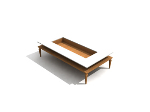 Fashion rectangular coffee table