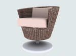Single leisure sofa