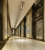 Luxury hotel corridor model