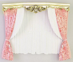 Cute pink curtains 3d models
