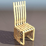 Rattan chair 3d model