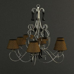 Dark lines chandelier model