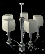 Luxury chandelier 3d model