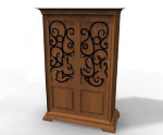 Antique wardrobe 3d model