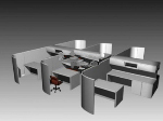 Multiplayer office 3d models
