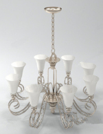 White chandelier model