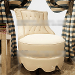 Comfortable round sofa 3d model