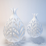 White bottle jewelry model home
