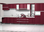 Pure red cabinets 3d model