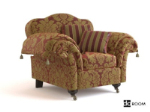 Color sofa 3d model