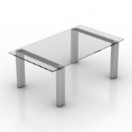transparent high coffee table model
