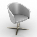 Silver cup-shaped sofa model