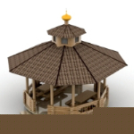 Simple 3D model of atmospheric gazebo