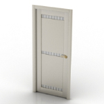 European elegant white doors of 3D models