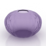 purple round glass porcelain 3D models