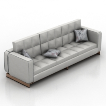 Silver high-end sofa model