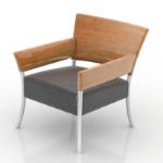 Simple wood single chair models
