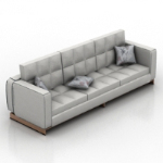 Silver high-end sofa model