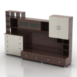 Household large bookcase model