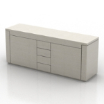 white fashion desk 3D models