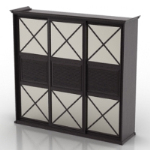 black and white with texture wardrobe model