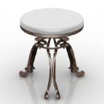 old-fashioned iron round table model