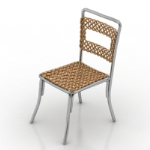 gold rattan chair model