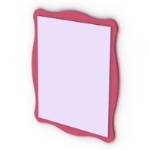 Pink lace mirror 3D model