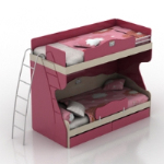 cute pink bunk 3D models