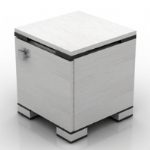 Fashion model white bedside cabinet