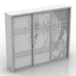white luxury wardrobe model
