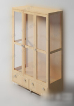 Good solid wood wardrobe 3d model