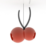 Cherry-like red chandelier model