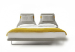 3d model of yellow and white bed