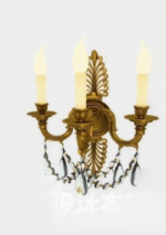 Gold lobby glass chandelier model