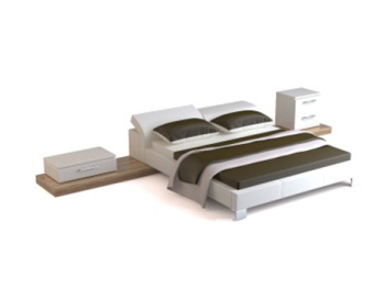 Simple bed 3d model